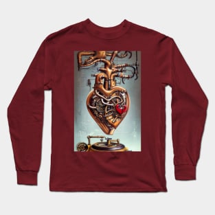 Steampunk mechanical heart Long Sleeve T-Shirt